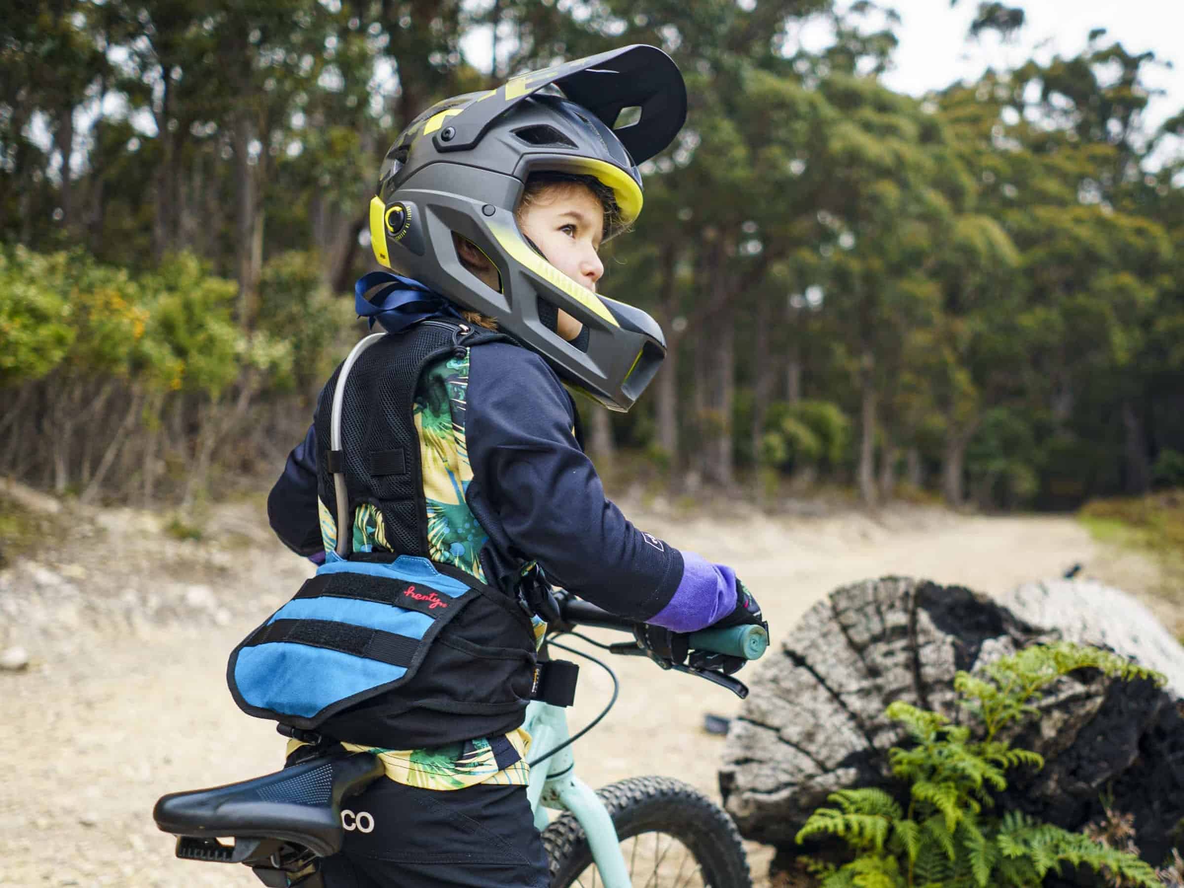 Kid riding a bike