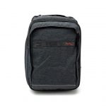 Front shot of Henty's travel backpack in grey, the Travel Brief.